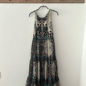 EUC_Rose Floor Length Dress